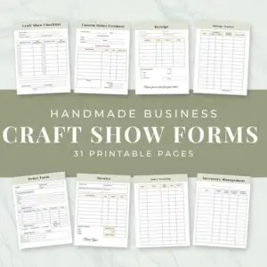Printable Craft Show Forms Bundle