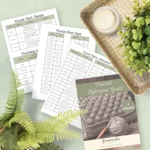 Printable Crochet Cheat Sheet, Ultimate Crocheting Reference Guide for Beginners