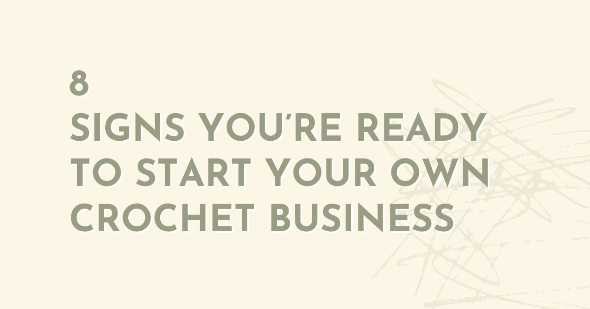 start a crochet business